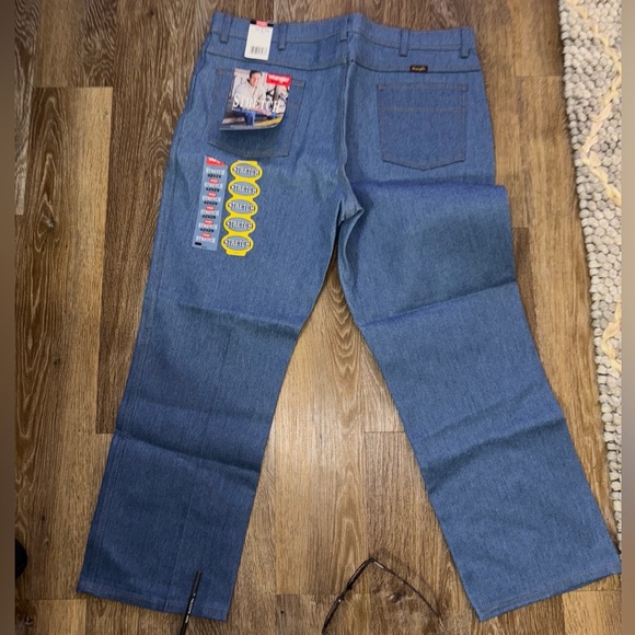 WRANGLERS MENS STRETCH JEANS 42x49  CLASSIC FIT COMFORT FLEX NEW. - Picture 9 of 12